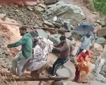 Three killed as torrential rain, landslides wreak havoc in Jammu and Kashmir